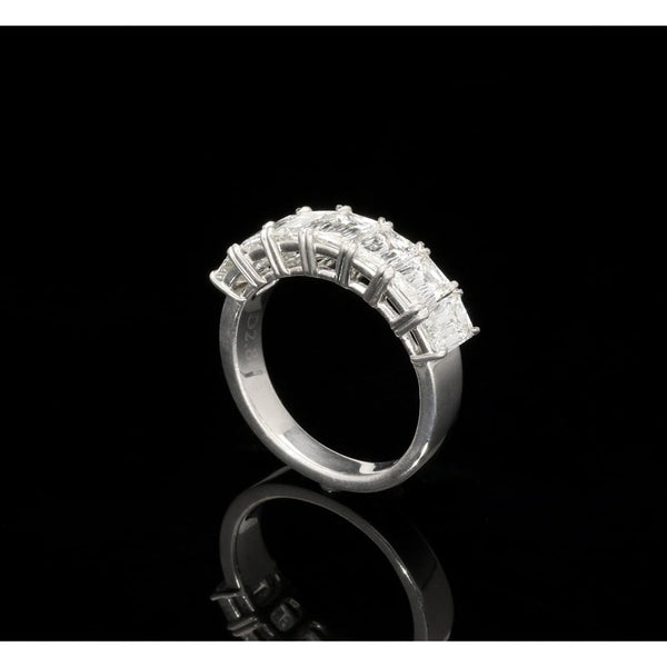 18ct White Gold 7 Stone Ashoka Cut Diamond Ring - 2.80