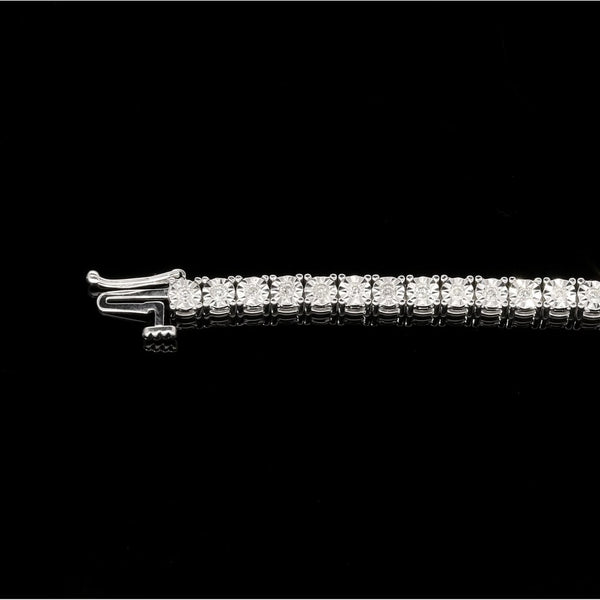 9ct White Gold Diamond Tennis Bracelet - 1.00ct
