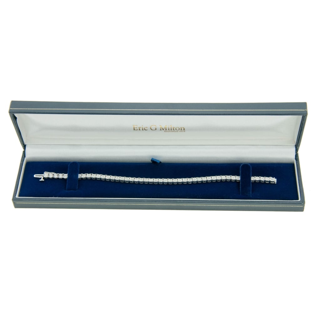 9ct White Gold Diamond Tennis Bracelet - 1.00ct