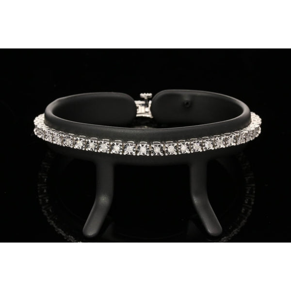 9ct White Gold Diamond Tennis Bracelet - 1.00ct