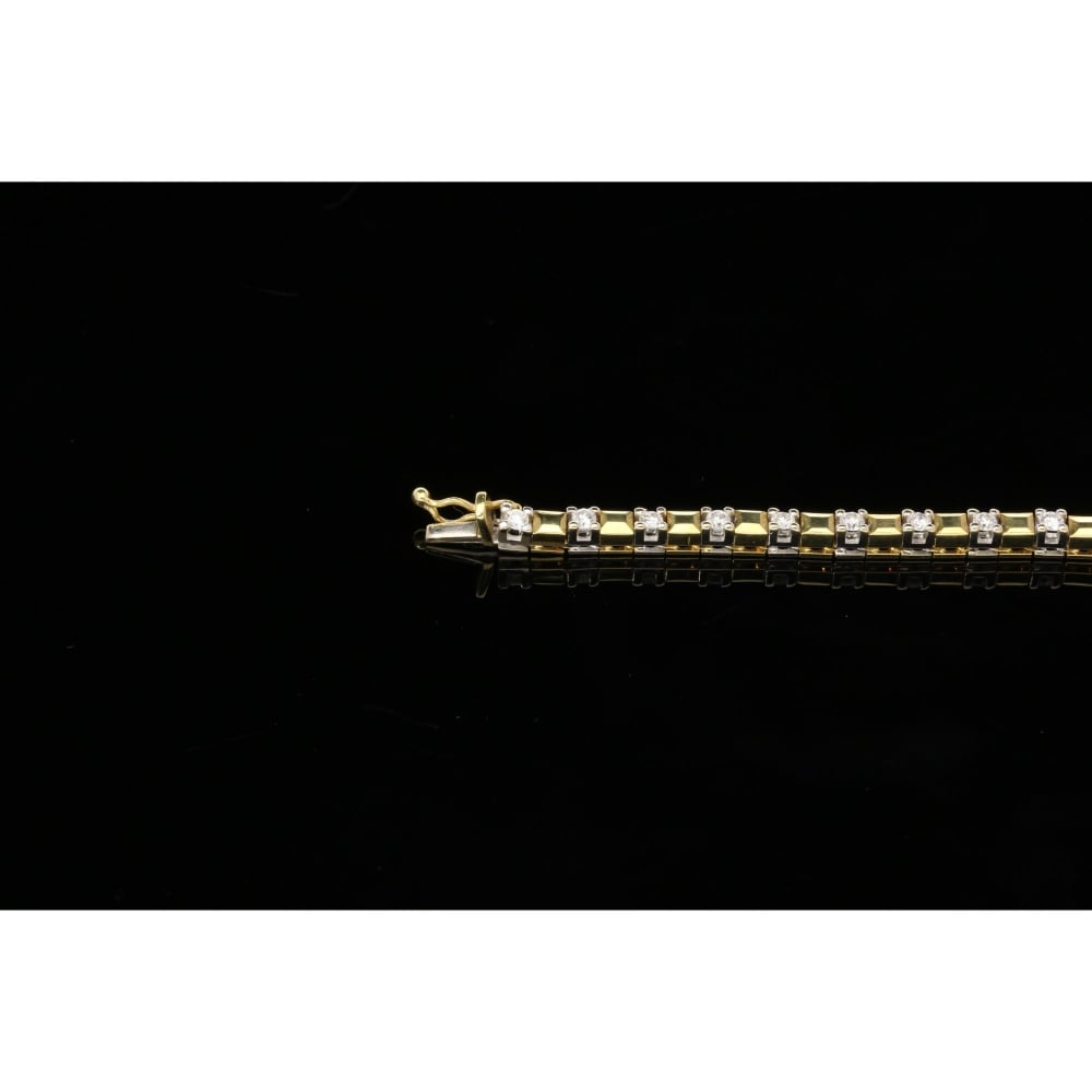 1.38ct Diamond Bracelet 18ct Yellow & White Gold