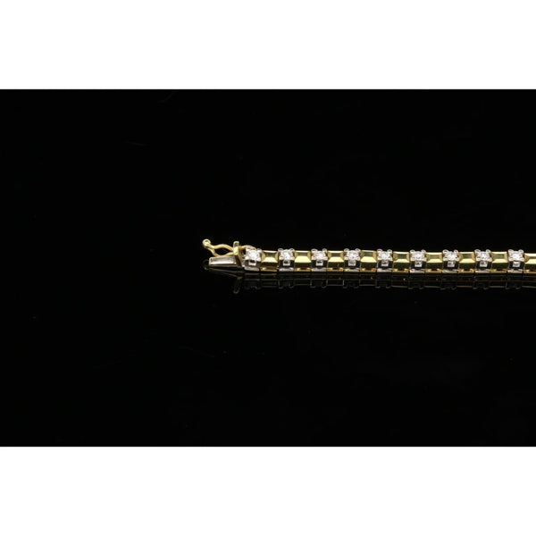 1.38ct Diamond Bracelet 18ct Yellow & White Gold