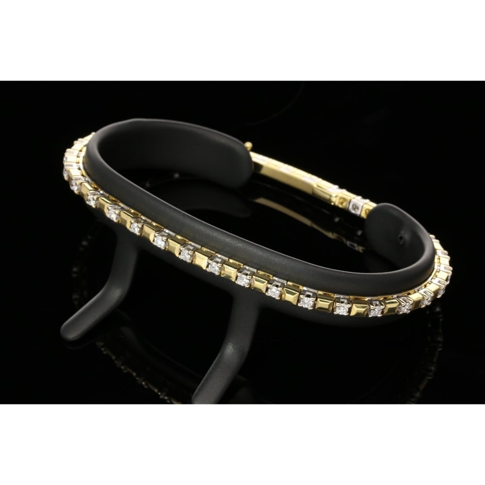 1.38ct Diamond Bracelet 18ct Yellow & White Gold