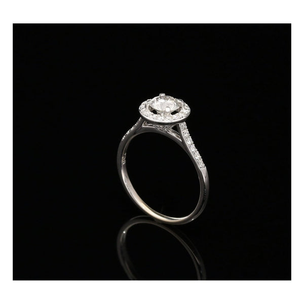 18ct White Gold Fancy Diamond Engagement Ring - 0.90ct