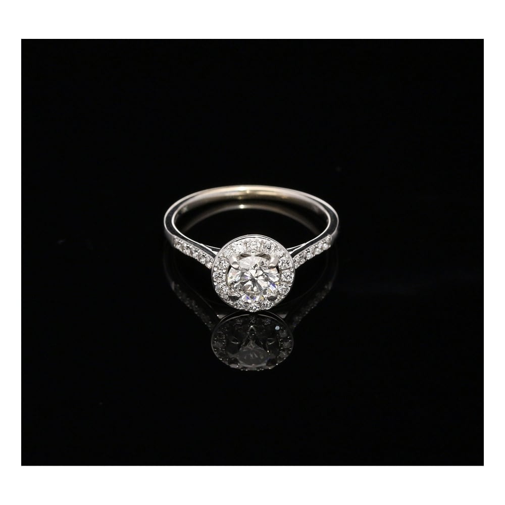 18ct White Gold Fancy Diamond Engagement Ring - 0.90ct