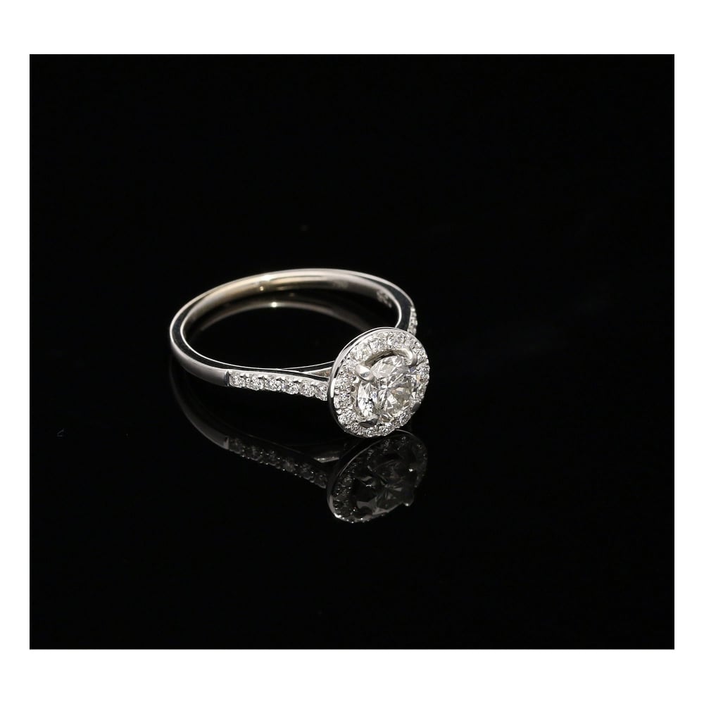 18ct White Gold Fancy Diamond Engagement Ring - 0.90ct