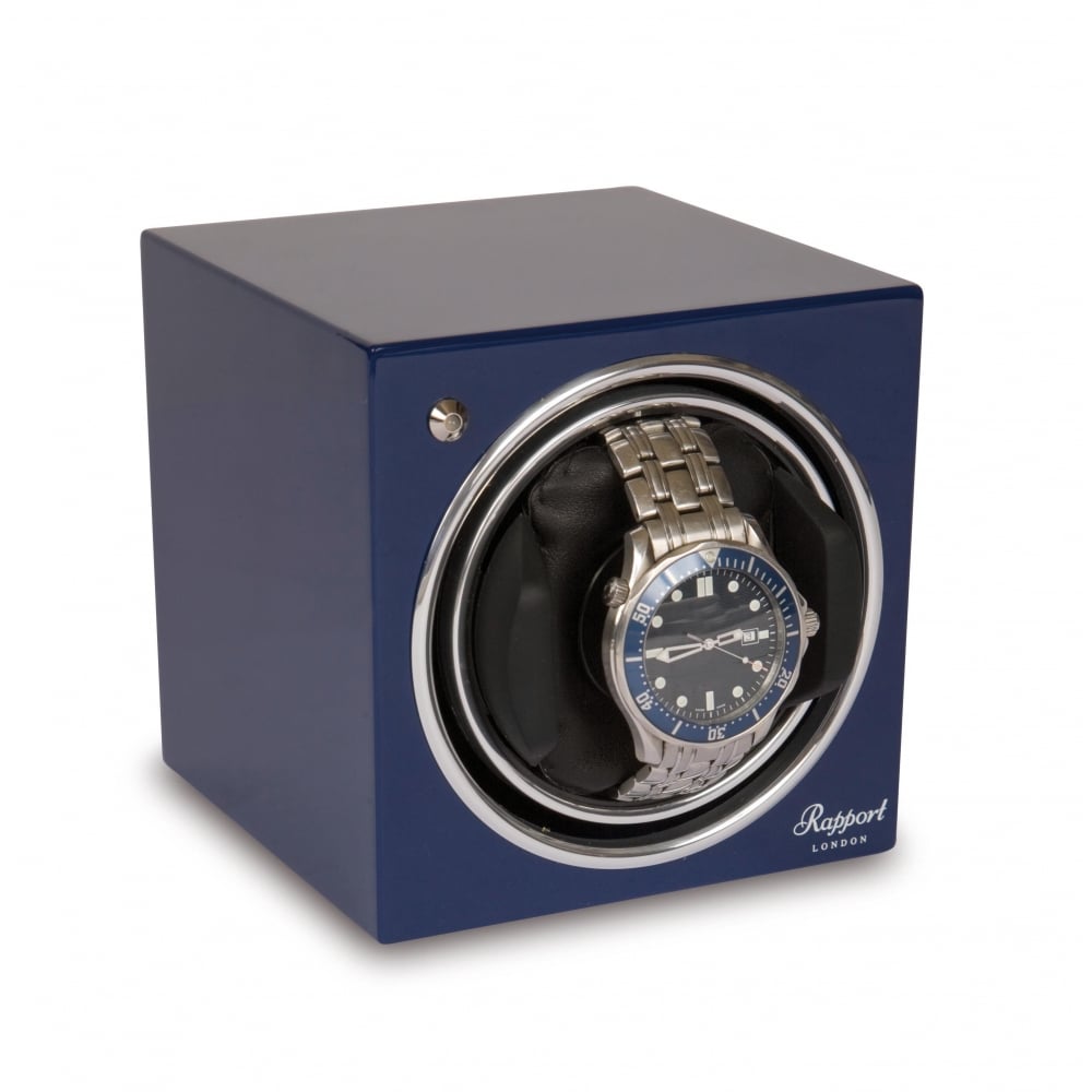 Evo Cube Watch Winder Admiral Blue
