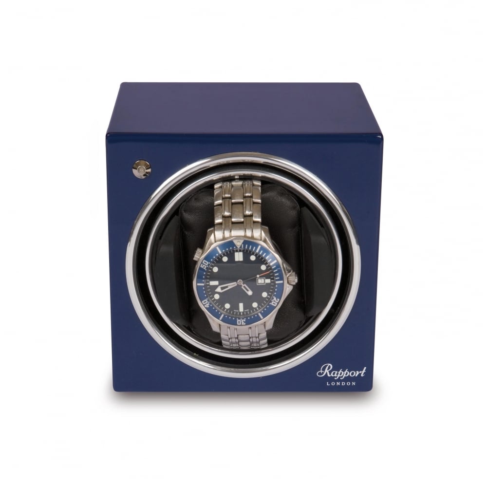 Evo Cube Watch Winder Admiral Blue