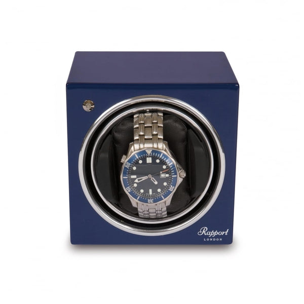 Evo Cube Watch Winder Admiral Blue