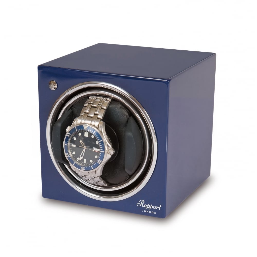 Evo Cube Watch Winder Admiral Blue
