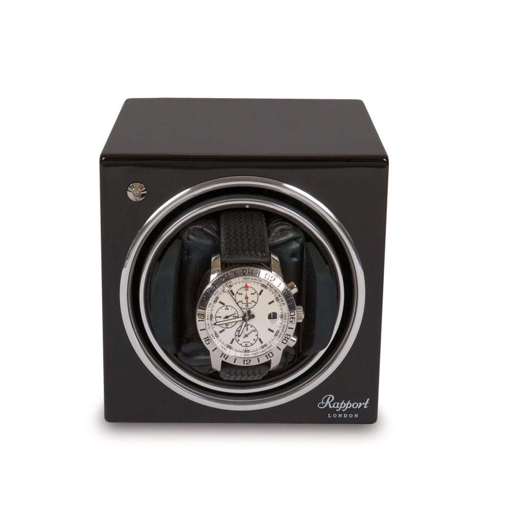 Evo Cube Watch Winder Midnight Black