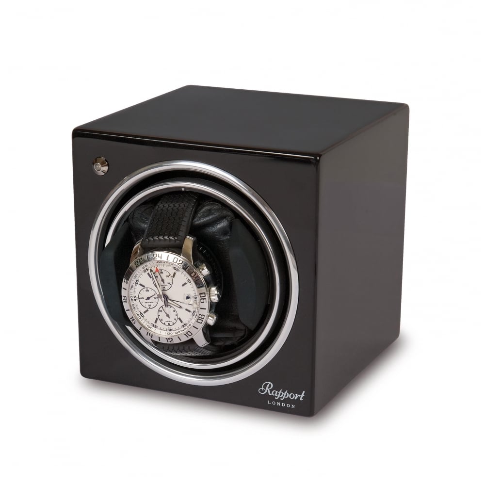 Evo Cube Watch Winder Midnight Black