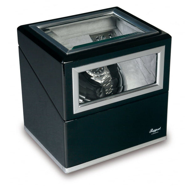 Sophisticat Mono Watch Winder - Piano Black Ebony & Aluminium