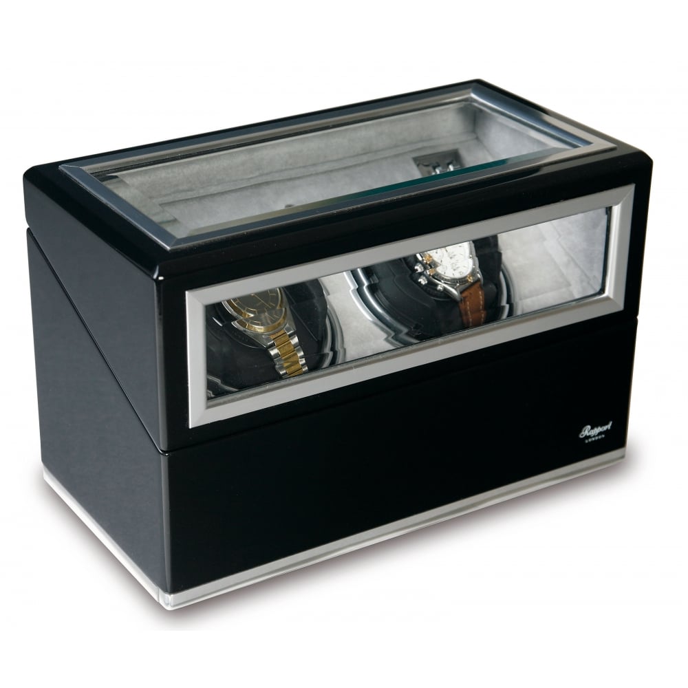 Sophisticat Duo Automatic Watch Winder - Black Ebony