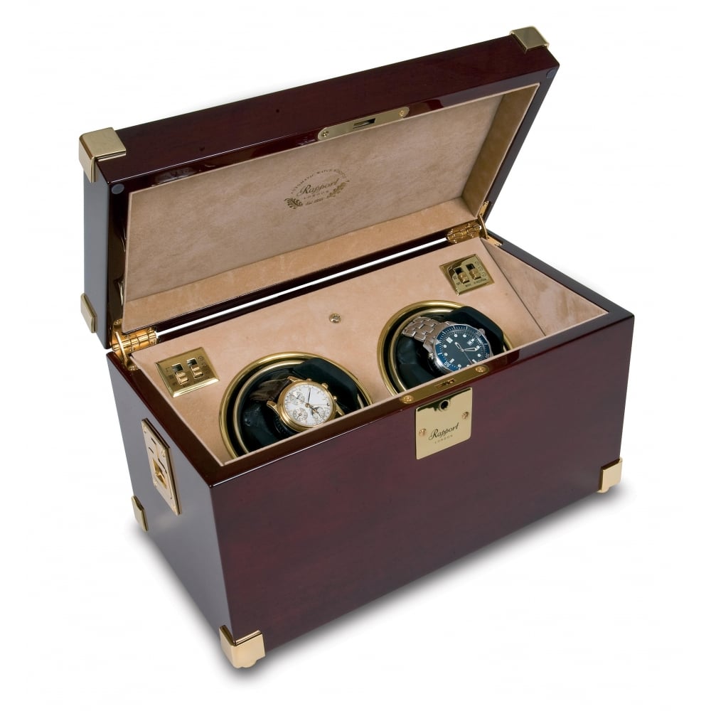 Captains Duo Mahogany Automatic Watch Winder