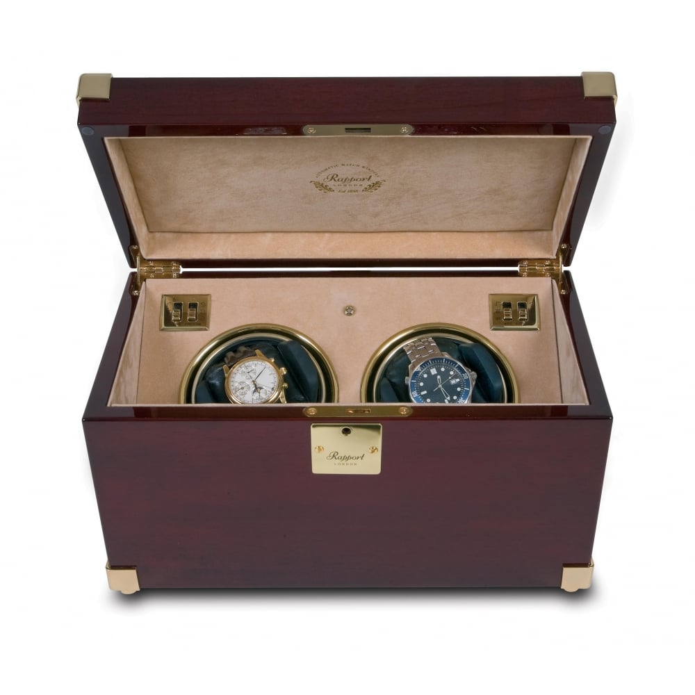 Captains Duo Mahogany Automatic Watch Winder