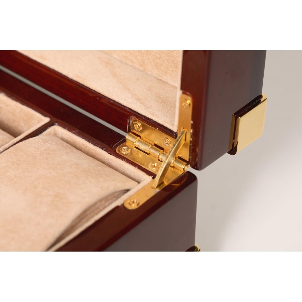 Captains 12 Collector Piano Finish Watch Box