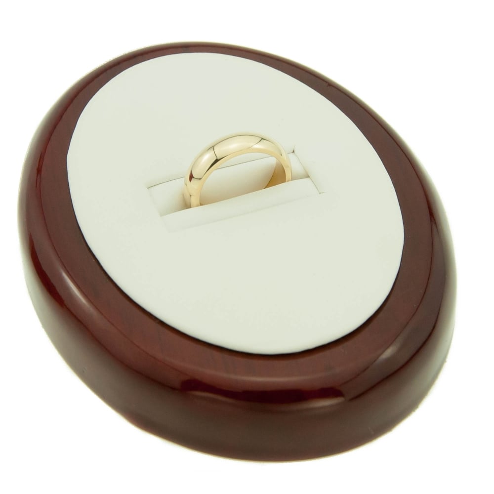 Classic 9ct Yellow Gold D-Shape Wedding Band - 5mm, Size J