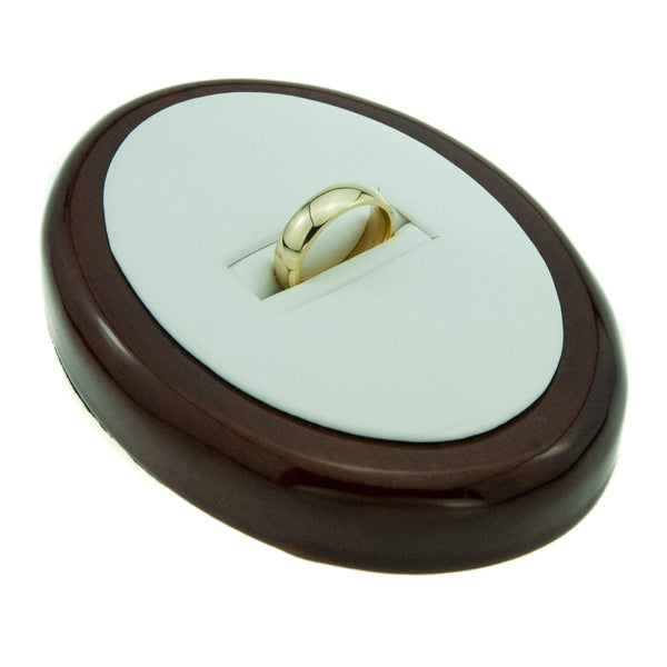 Ladies 18ct Yellow Gold Court Wedding Ring - 5mm - Size K