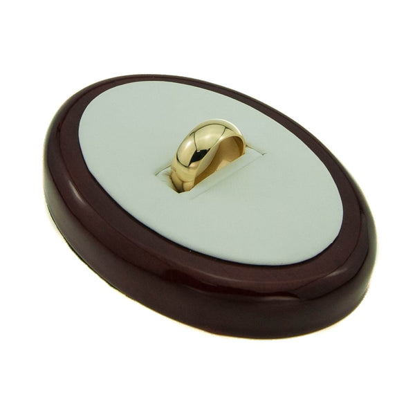 9ct Yellow Gold 8mm D-Shape Wedding Ring - Size Q - 9.3g