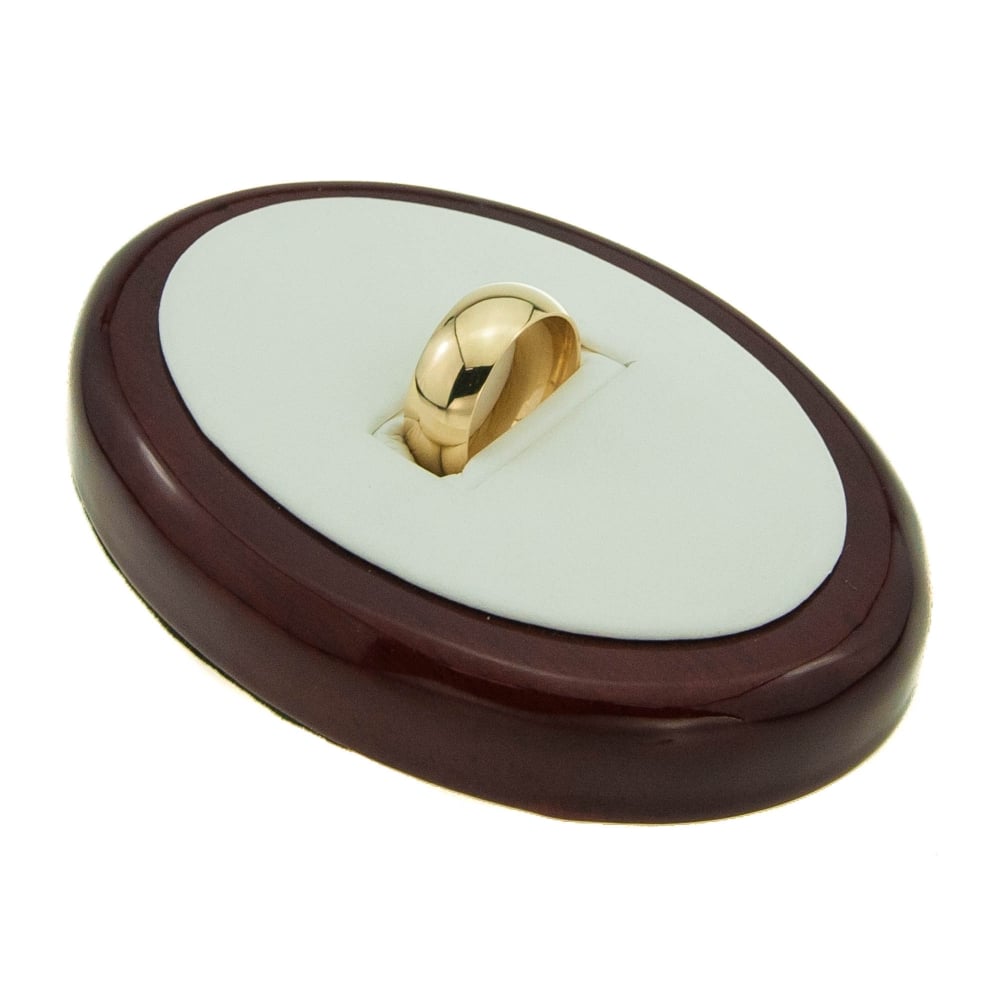 9ct Yellow Gold 8mm Court Wedding Ring - Size Q