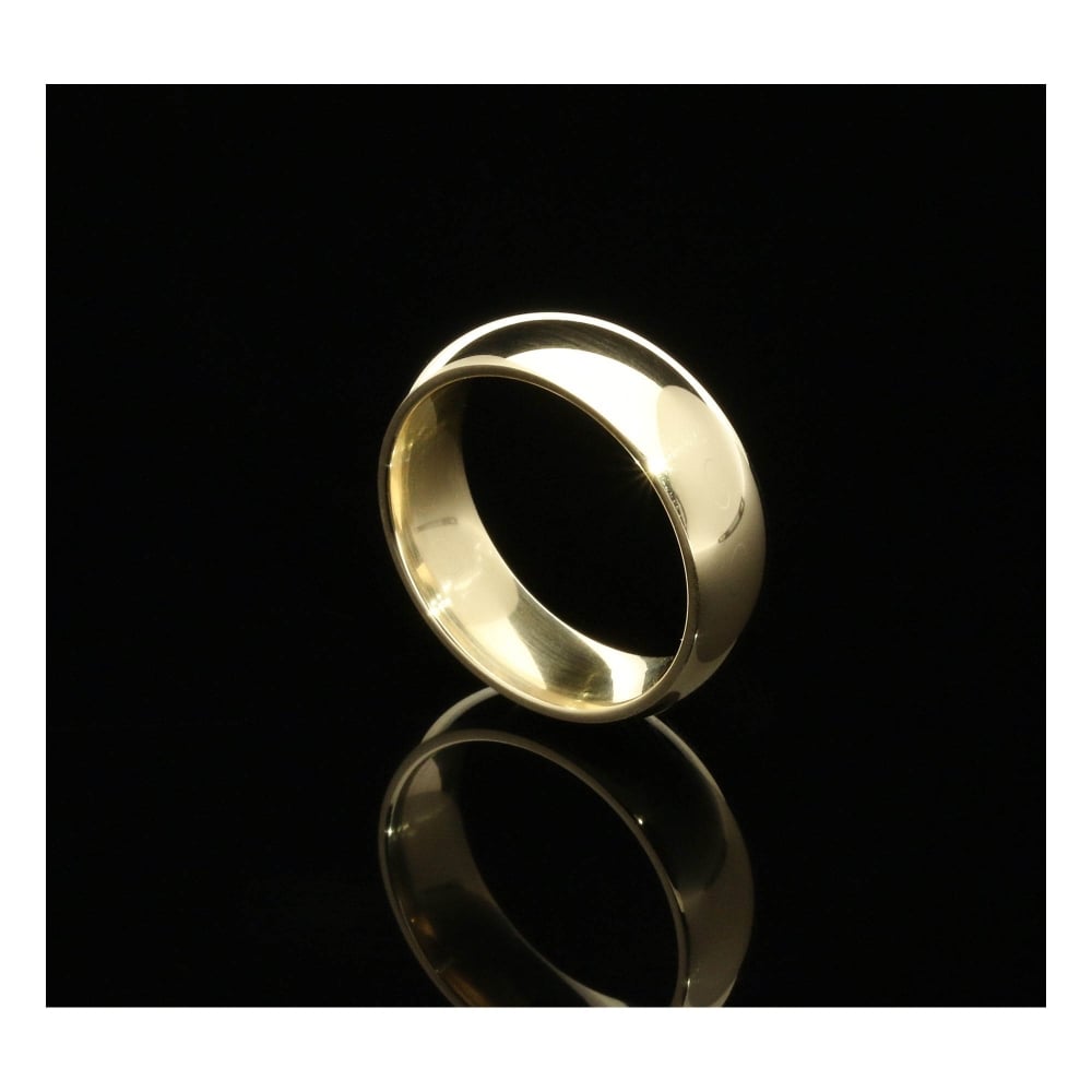 9ct Yellow Gold 6mm Court Wedding Ring