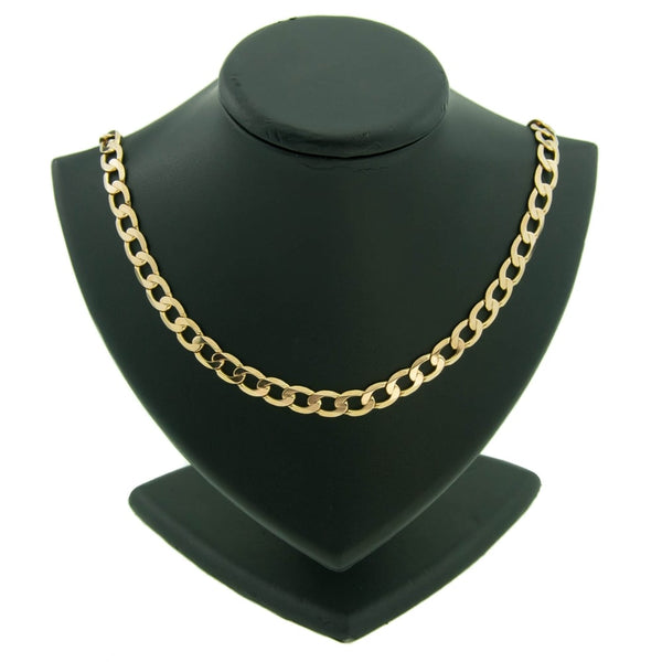 Gents 9ct Yellow Gold 30.7g Heavy Curb Chain 20"