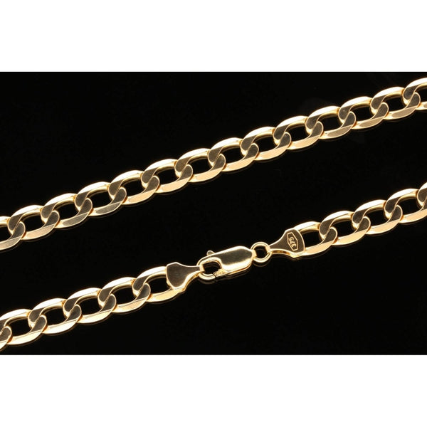 Gents 9ct Yellow Gold 30.7g Heavy Curb Chain 20"