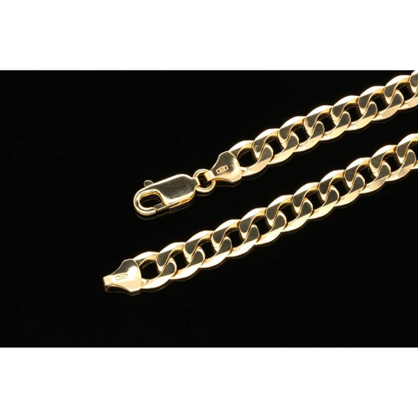 Gents 9ct Yellow Gold 50.40g Heavy Curb Chain 20”
