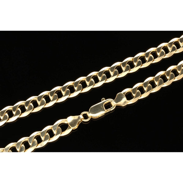 Gents 9ct Yellow Gold 50.40g Heavy Curb Chain 20”