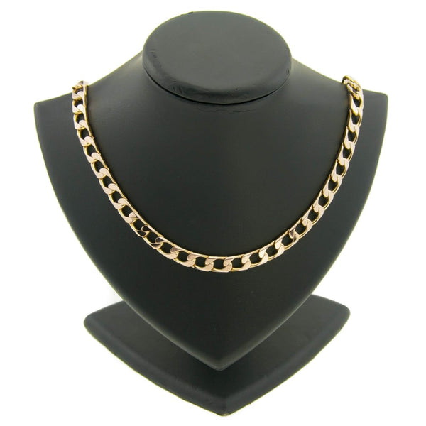 Gents 9ct Yellow Gold 53.8g Heavy Curb Chain