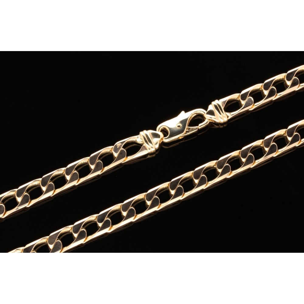 Gents 9ct Yellow Gold 53.8g Heavy Curb Chain