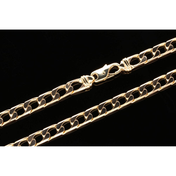 Gents 9ct Yellow Gold 53.8g Heavy Curb Chain