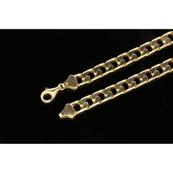 Gents 9ct Yellow Gold 49.20g Heavy Curb Chain 20”