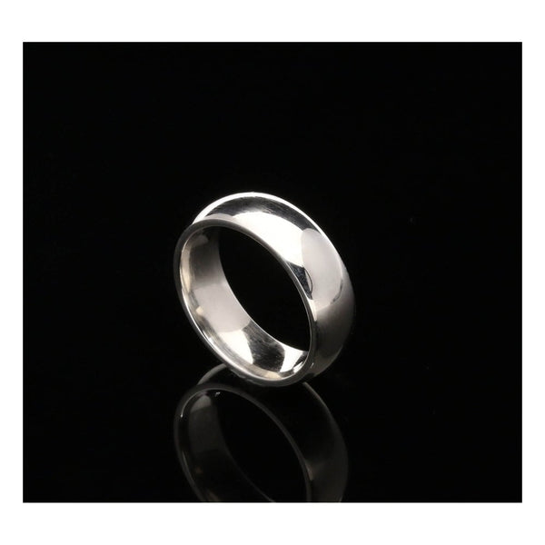 9ct White Gold Ladies 6mm Court Wedding Ring