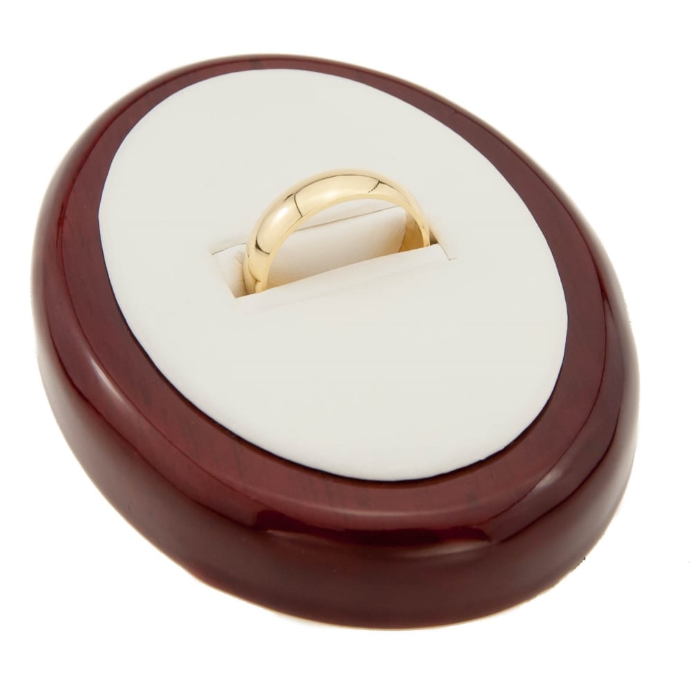 18ct Yellow Gold D Shape Men's Wedding Ring - 9.7g