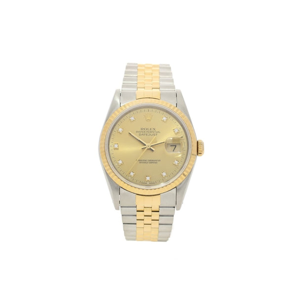 Datejust 16233 - Mens Watch - Champagne Diamond Dial - 1991