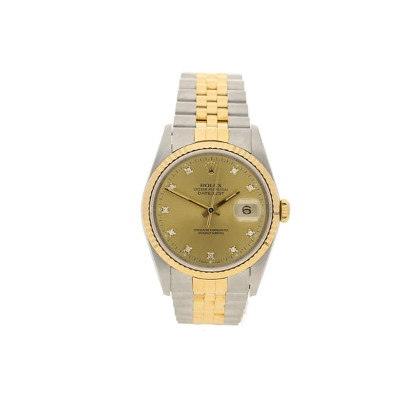 Datejust 16233 - Mens Watch - Diamond Dial - 1990