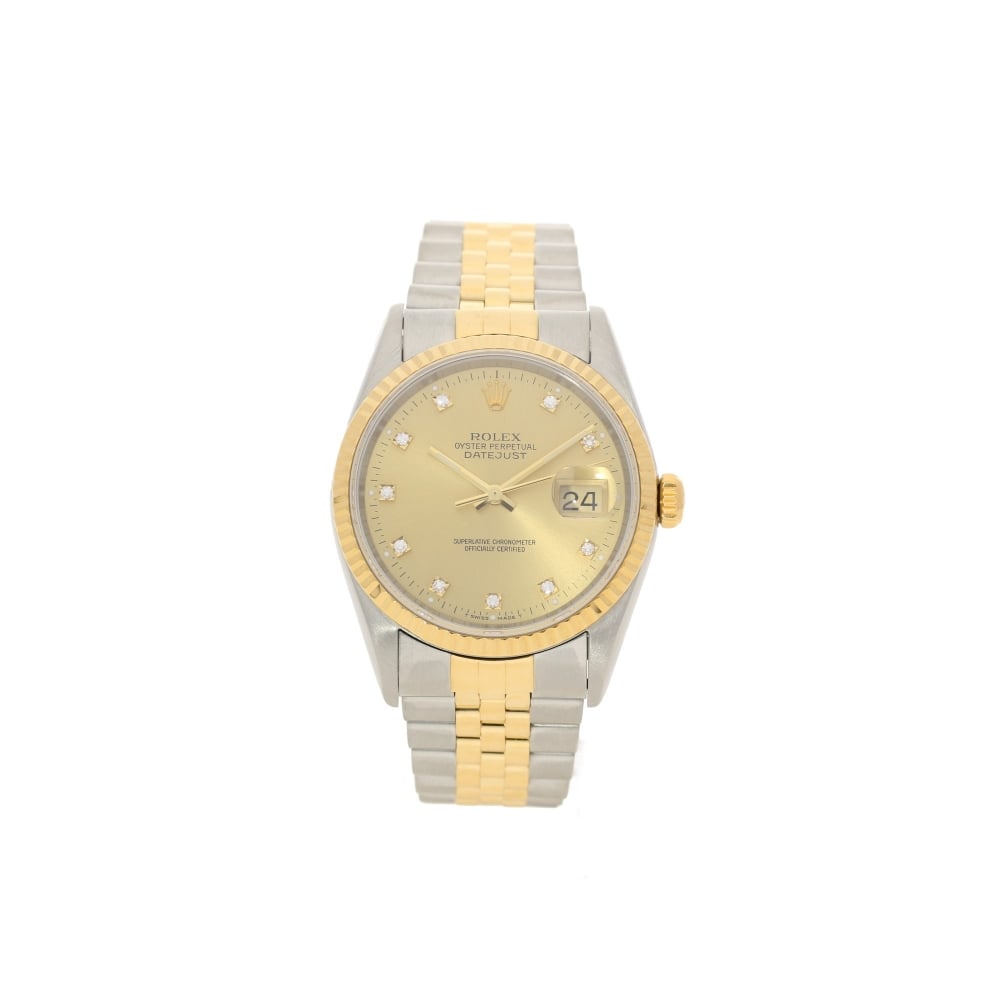 Datejust 16233 Mens Watch - Diamond Dial - 1999