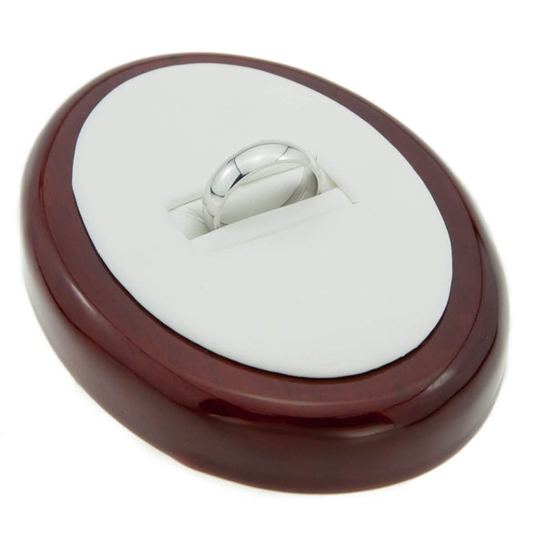 Ladies Platinum Court Wedding Ring - 5mm - Size N
