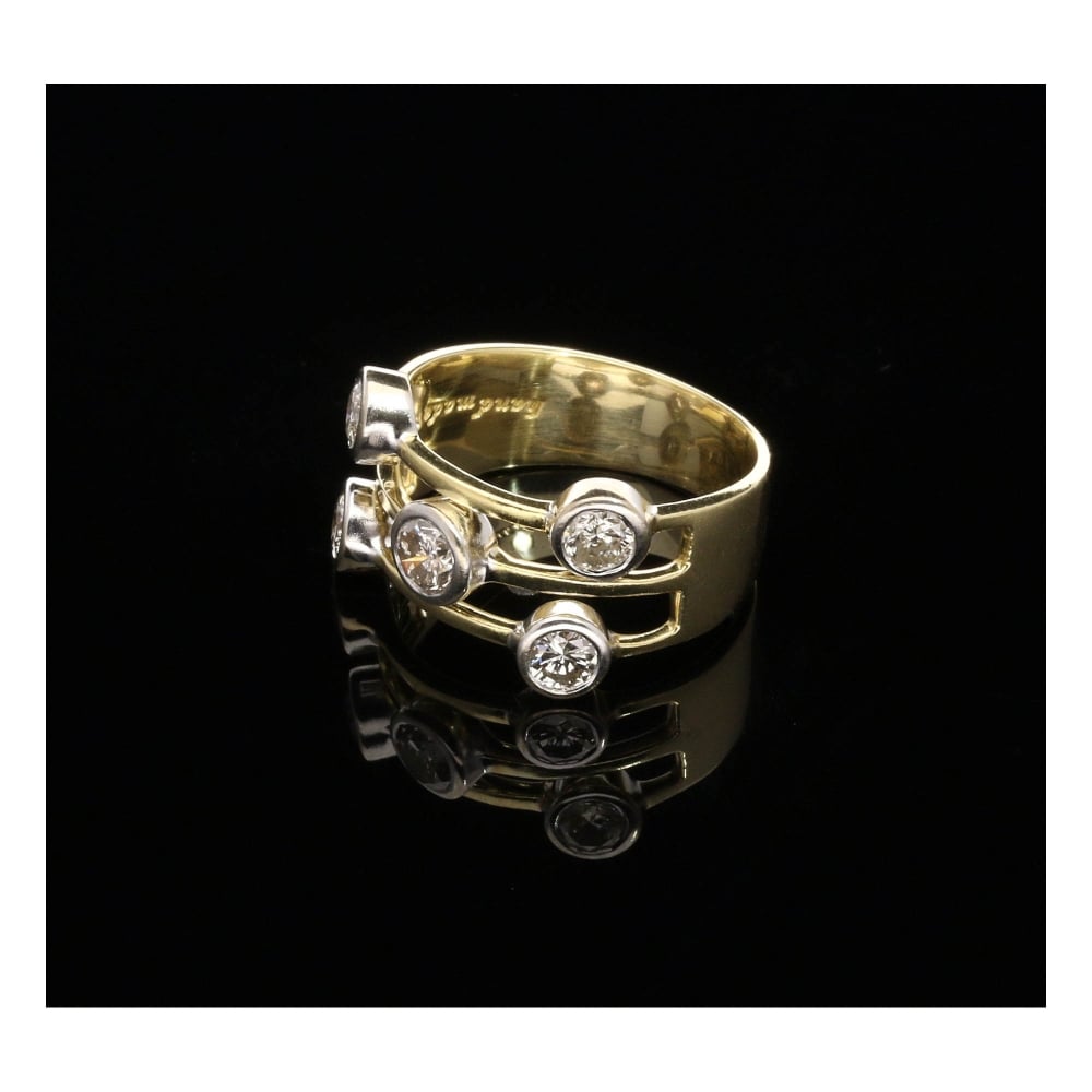 5 Stone 18ct Yellow Gold 1.00ct Diamond Ring