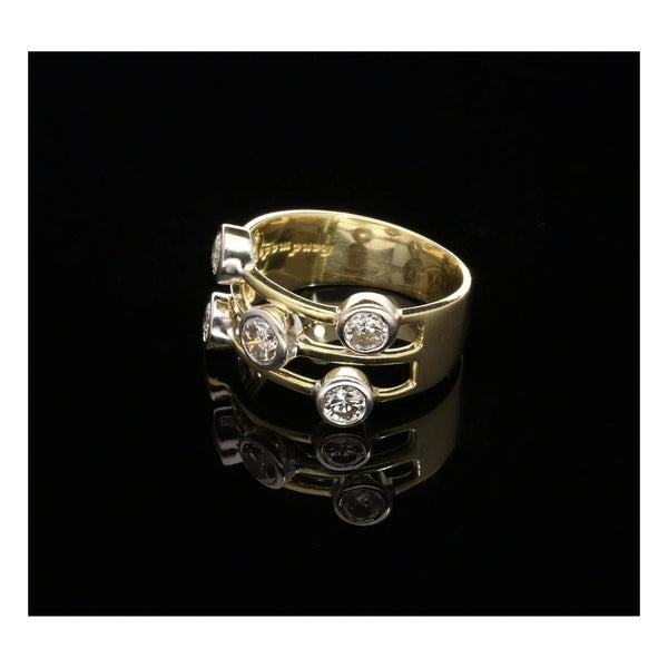 5 Stone 18ct Yellow Gold 1.00ct Diamond Ring