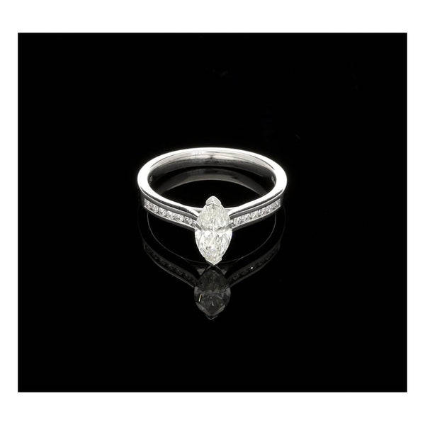 18ct White Gold 0.91ct Diamond Engagement Ring