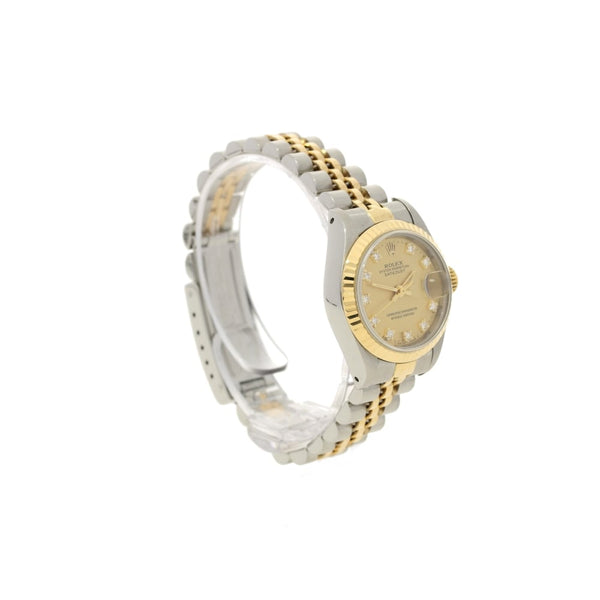 Datejust 69173 - Steel & 18ct Yellow Gold - Diamond Dial - 1990