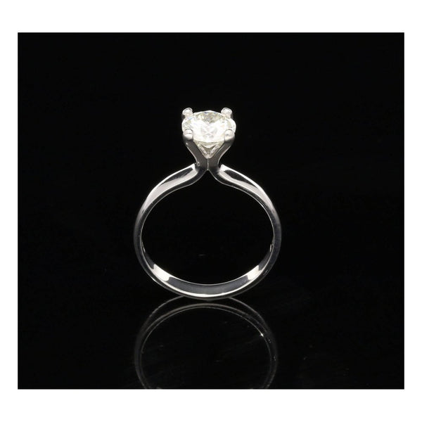 Platinum 1.21ct Round Brilliant Cut Diamond Engagement Ring