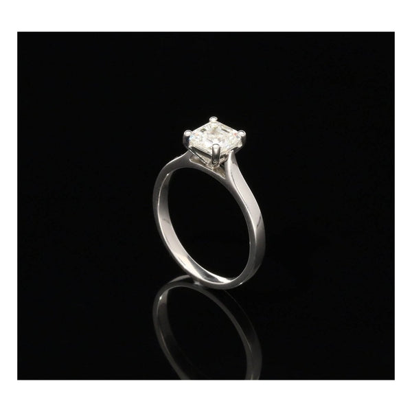 Platinum GIA Certified 1.01ct Diamond Engagement Ring