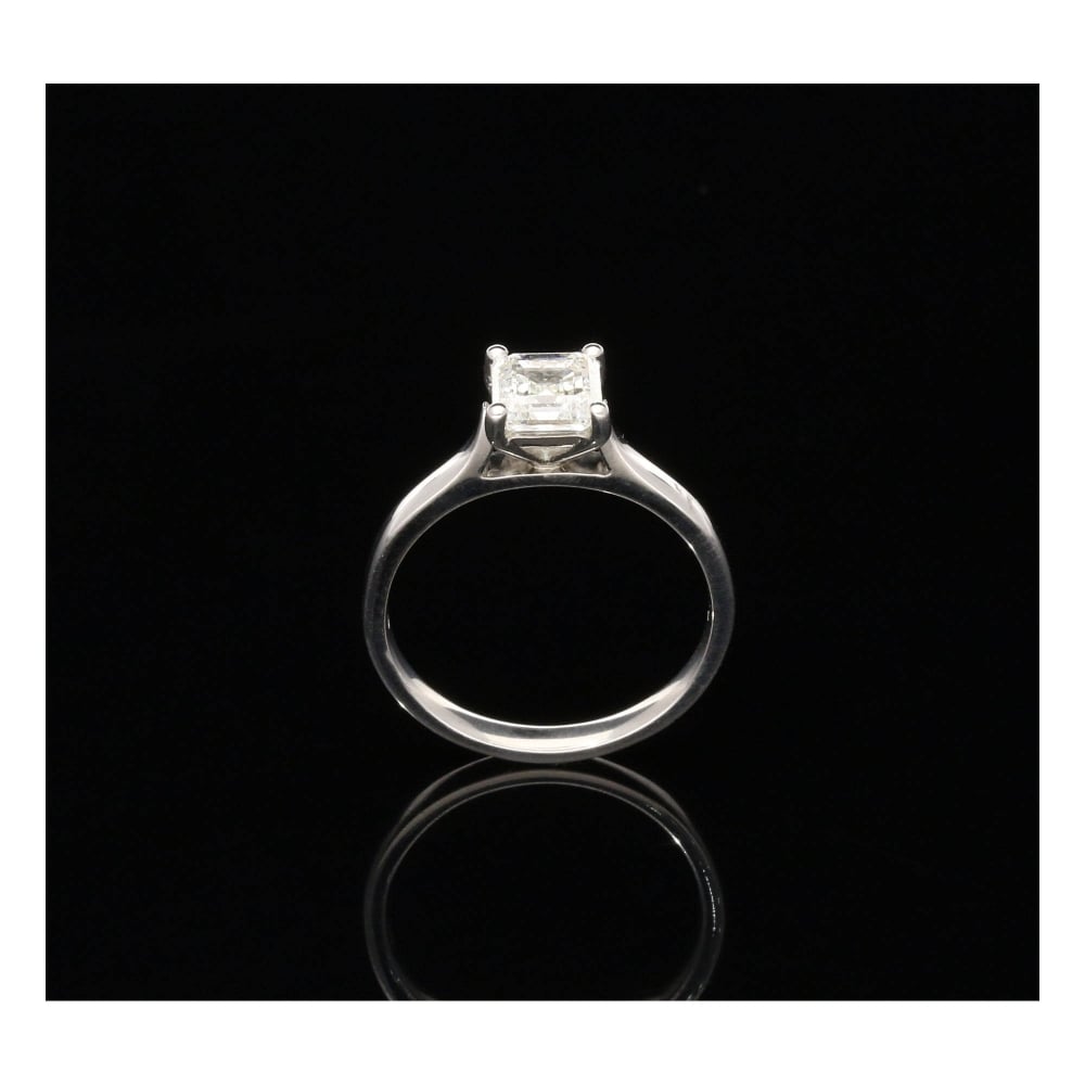 Platinum GIA Certified 1.01ct Diamond Engagement Ring