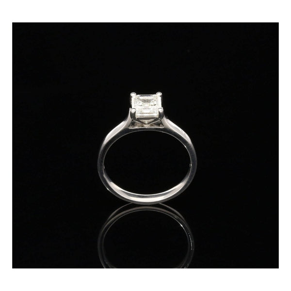 Platinum GIA Certified 1.01ct Diamond Engagement Ring