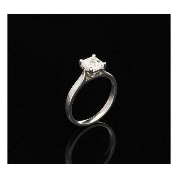 Platinum GIA Certified 1.01ct Diamond Engagement Ring