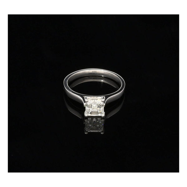 Platinum GIA Certified 1.01ct Diamond Engagement Ring
